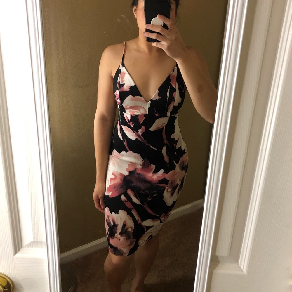 Floral cocktail dress